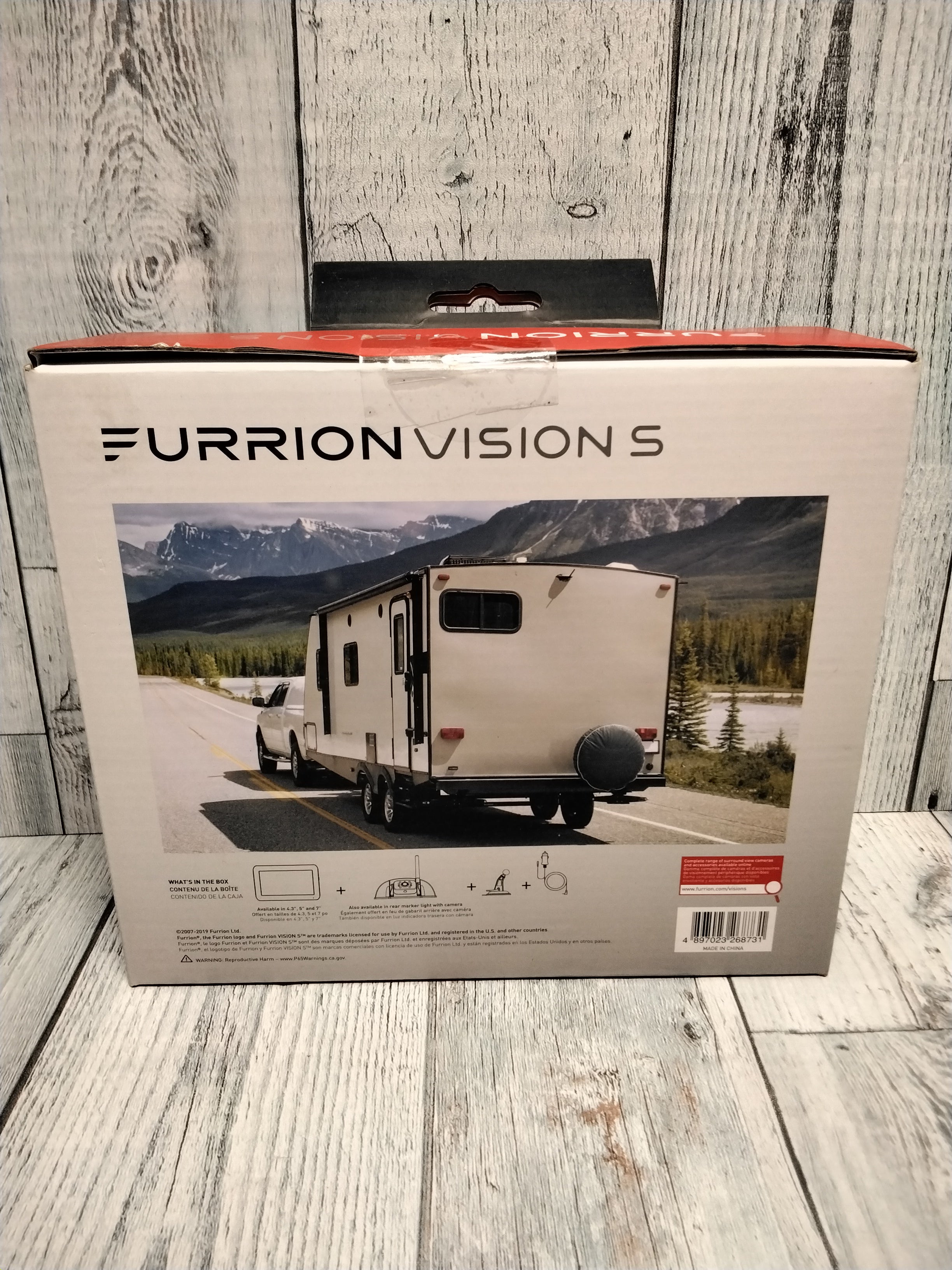 Furrion Vision S 4.3 Inch Wireless RV Backup System with 1 Rear Sharkfin Camera (7896729518318)